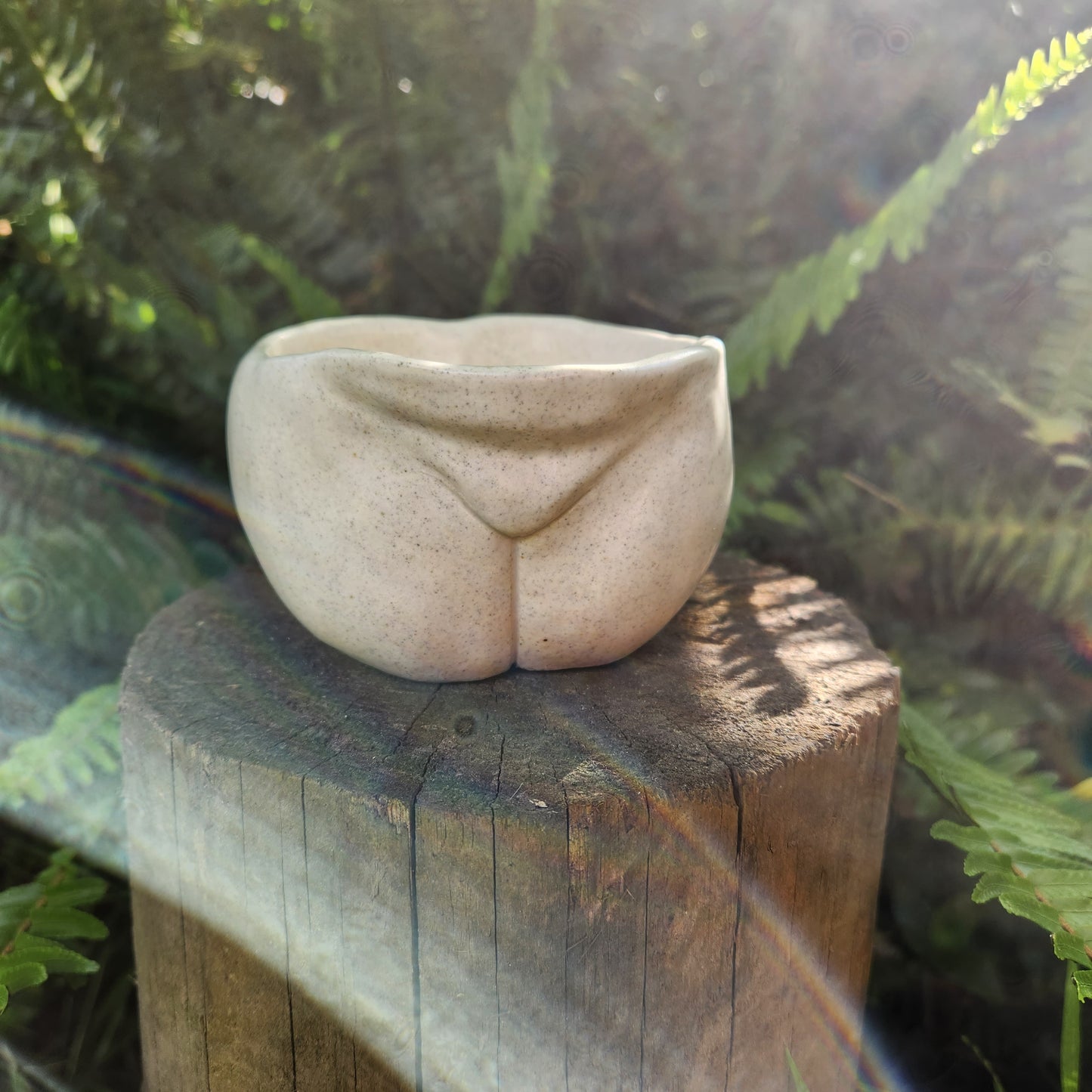 Handmade Ceramic Bum Mug - Sapphire