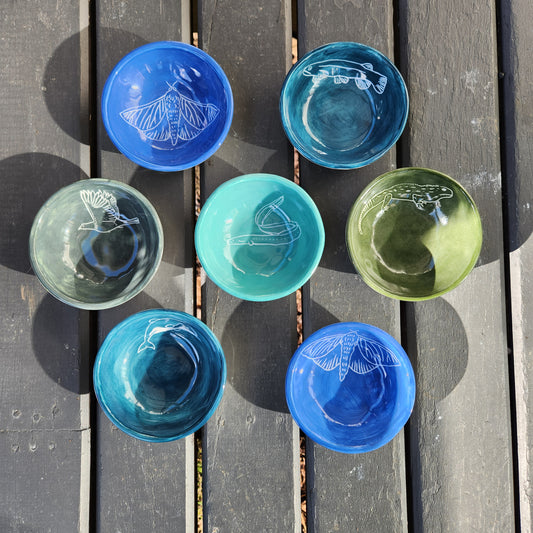 Ceramic Trinket Dish / Dessert Bowl